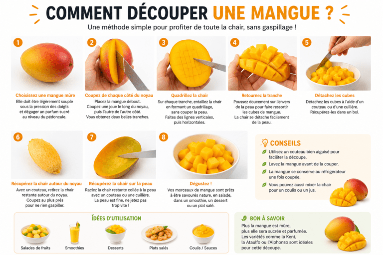 Comment découper une mangue (en vidéo) ?