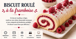 biscuit roulé à la framboise intro