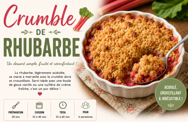 crumble &agrave; la rhubarbe maison intro