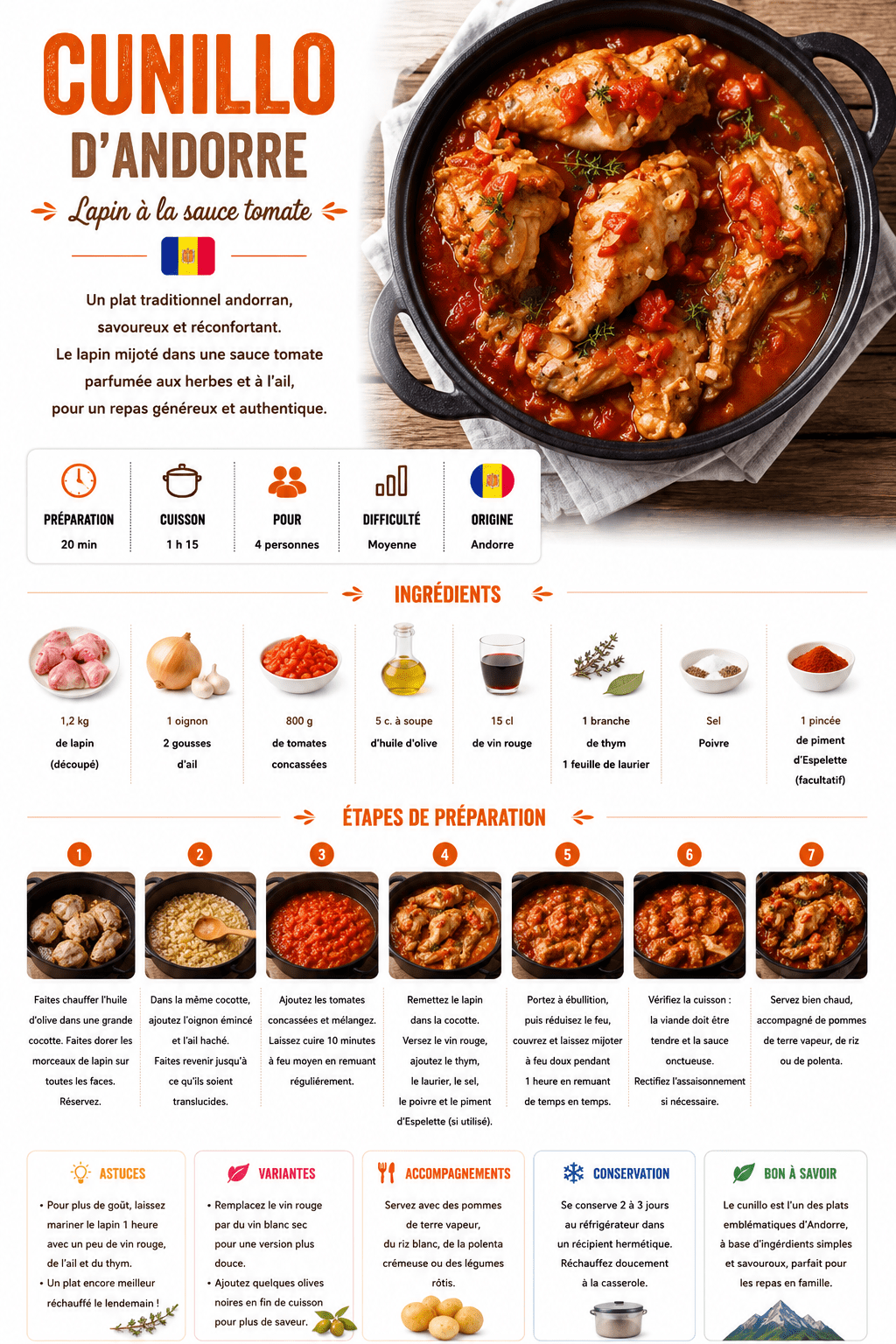 cunillo d’andorre (lapin à la sauce tomate)