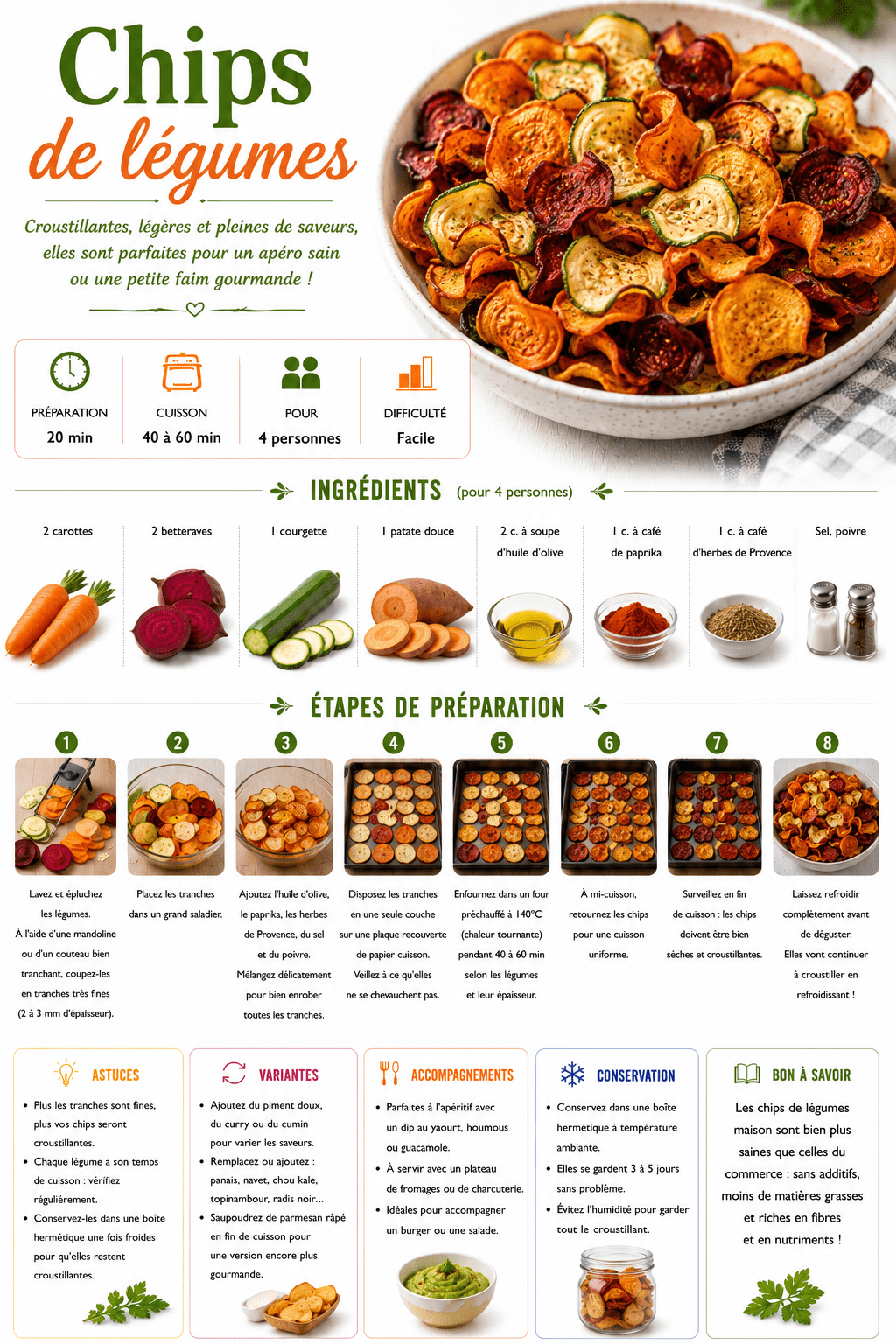 chips de légumes