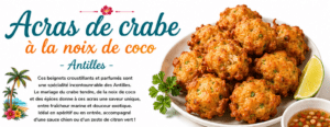Acras de crabe à la noix de coco