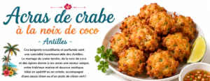 Acras de crabe à la noix de coco
