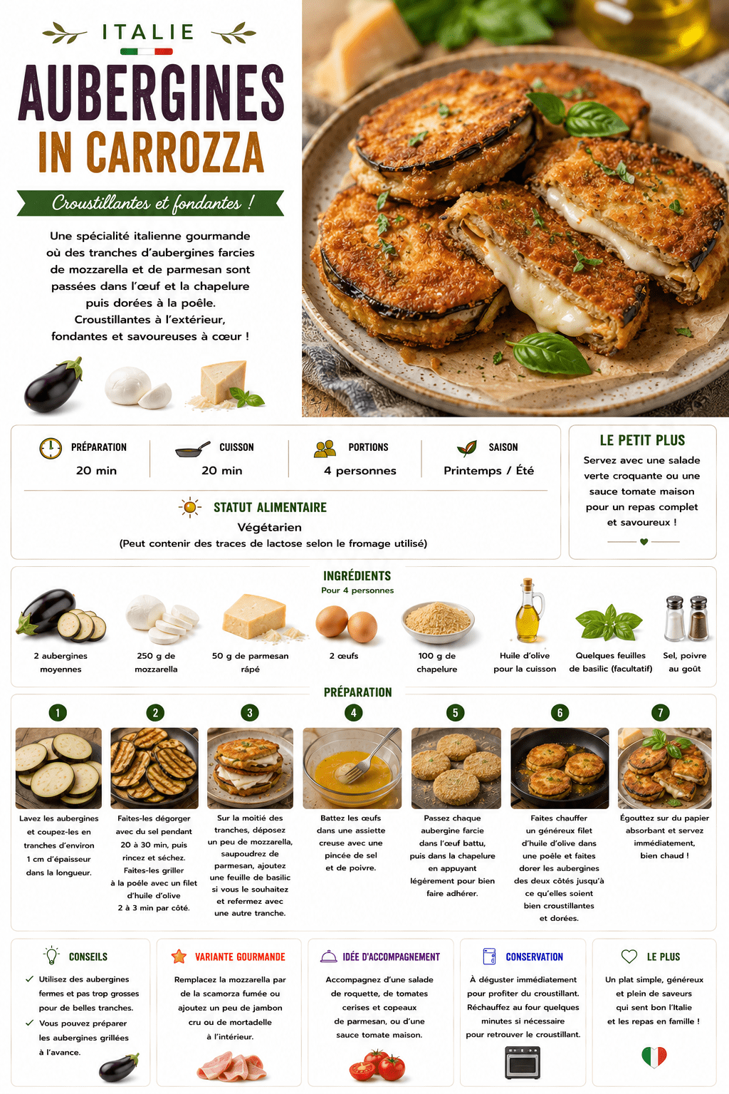 aubergines in carrozza (italie)