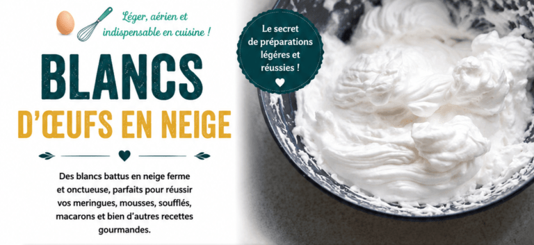 Blancs d&rsquo;oeufs en neige