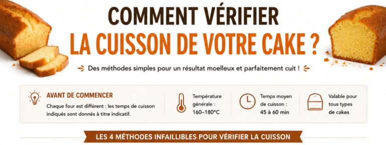 Comment vérifier la cuisson de votre cake ?