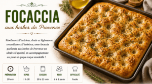 Focaccia aux herbes de Provence
