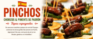 pinchos de chorizo et piment de padrón intro
