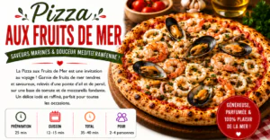 Pizza aux fruits de mer