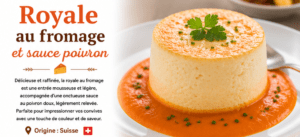 Royale au fromage et sauce poivron.