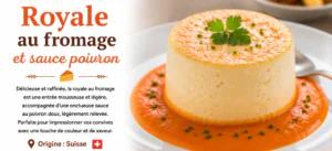 Royale au fromage et sauce poivron.