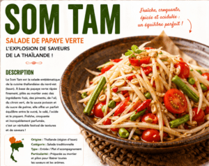Som Tam – Salade de papaye verte