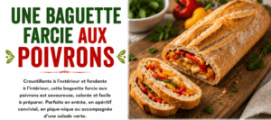 Baguette farcie aux poivrons