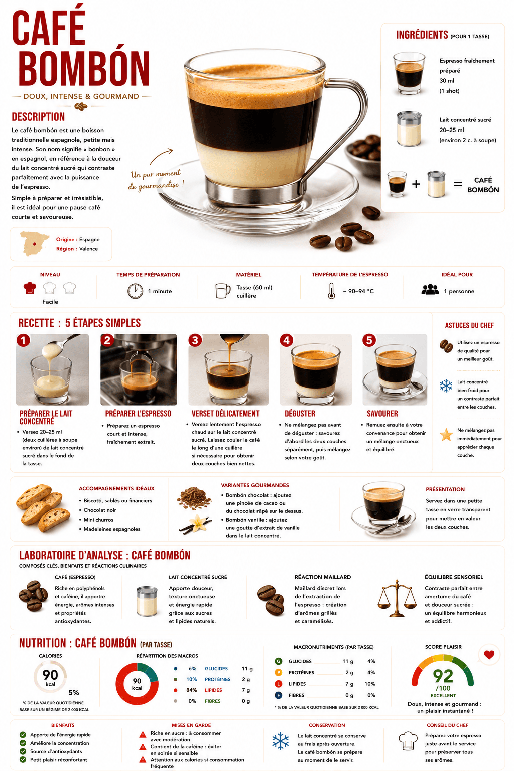 café bombón espagnol