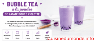 Bubble Tea à la poudre de patate douce violette