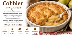 Cobbler aux poires