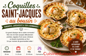 Coquilles Saint-Jacques au bousin