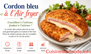 Cordon bleu à l&rsquo;Air fryer
