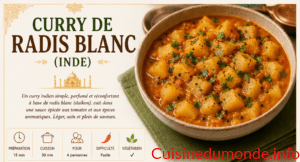 Curry de radis blanc