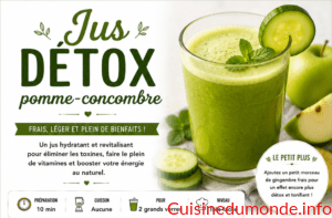 Jus détox pomme-concombre