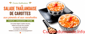 Salade thaïlandaise de carottes aux piments et aux cacahuètes
