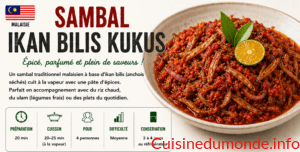 Sambal ikan bilis kukus