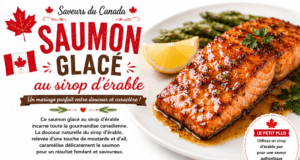 Saumon glacé au sirop d érable