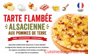 Tarte flambée alsacienne aux pommes de terre