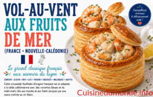 Vol-au-vent crémeux aux fruits de mer