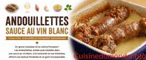 Andouillettes sauce au vin blanc