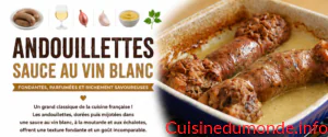 Andouillettes sauce au vin blanc