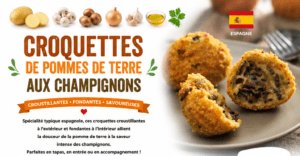 Croquettes de pommes de terre aux champignons