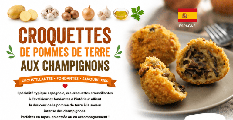 Croquettes de pommes de terre aux champignons