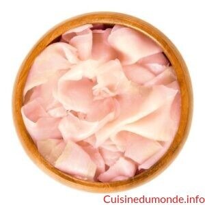 Gari ou gingembre mariné