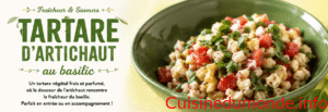 Tartare d’artichaut au basilic