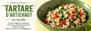 Tartare d&rsquo;artichaut au basilic