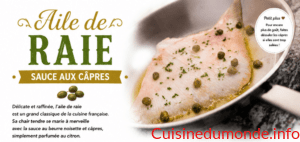 Aile de raie sauce aux câpres