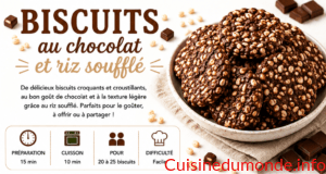 Biscuits au chocolat et riz soufflé