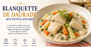 Blanquette de daurade aux petits légumes