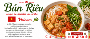 Bún Riêu – soupe de nouilles au crabe