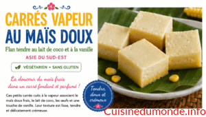 Carrés vapeur au maïs doux