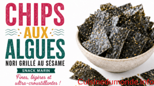 Chips de nori au sésame