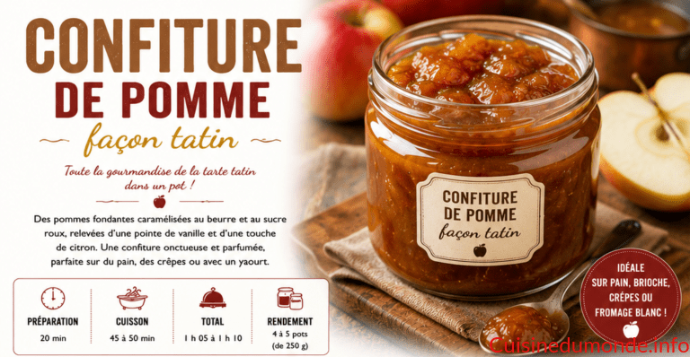 Confiture de pomme façon tatin