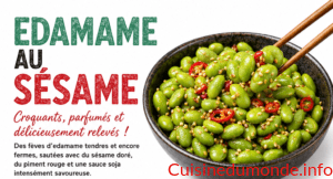 Edamame au sésame