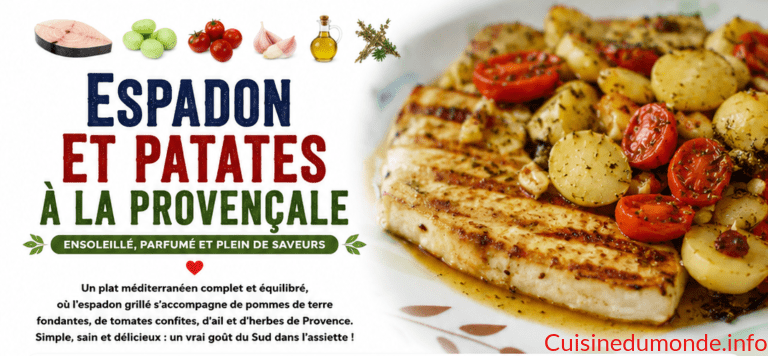 Espadon et patates à la provençale