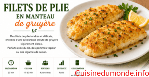 Filets de plie en manteau de gruyère