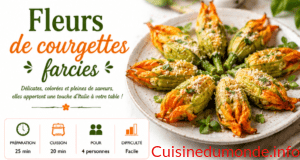 Fleurs de courgettes farcies