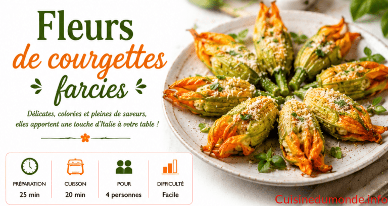 Fleurs de courgettes farcies