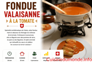 Fondue valaisanne à la tomate