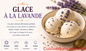 Glace à la lavande